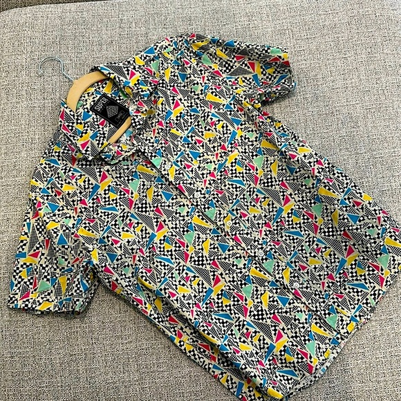 Super Massive Other - Super Massive Abstract Print Button Up Hawaiian Shirt